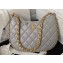 Chanel Shiny Crumpled Lambskin & Gold-Tone Metal Hobo Handbag AS4378 Gray 2023