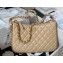 Chanel Shiny Crumpled Lambskin & Gold-Tone Metal Large Hobo Bag AS4287 Beige 2023