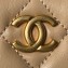 Chanel Shiny Crumpled Lambskin & Gold-Tone Metal Hobo Handbag AS4378 Beige 2023