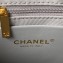 Chanel Shiny Crumpled Lambskin & Gold-Tone Metal Large Hobo Bag AS4368 Gray 2023