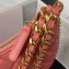 Chanel Shiny Crumpled Lambskin & Gold-Tone Metal Large Hobo Bag AS4368 Pink 2023