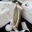 Chanel Shiny Crumpled Lambskin & Gold-Tone Metal Hobo Handbag AS4378 White 2023