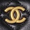 Chanel Shiny Crumpled Lambskin & Gold-Tone Metal Large Hobo Bag AS4287 Black 2023