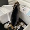 Chanel Shiny Crumpled Lambskin & Gold-Tone Metal Large Hobo Bag AS4287 Black 2023