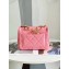 Chanel Lambskin & Gold-Tone Metal Badges Mini Flap Bag AS4274 Pink 2023