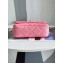 Chanel Lambskin & Gold-Tone Metal Badges Mini Flap Bag AS4274 Pink 2023