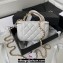 Chanel Clutch with Chain Bag in Lambskin and Imitation Pearls AP3515 White 2023