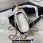 Chanel Clutch with Chain Bag in Lambskin and Imitation Pearls AP3512 White 2023