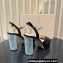 Miu Miu Heel 12.5cm Lizard-print leather platform 2.5cm sandals with crystals 5XP877 Black 2023