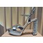 Miu Miu Heel 12.5cm platform 2.5cm Crisscross sandals Silver with crystals 2023
