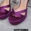 Miu Miu Heel 12.5cm platform 2.5cm Crisscross sandals Satin Purple with crystals 2023