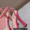 Miu Miu Heel 14cm Patent leather platform 4cm sandals Pink with crystals 2023