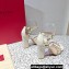 Valentino Heel 10cm Rockstud Leather Chunky-heel Sandals White