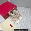 Valentino Heel 10cm Rockstud Leather Chunky-heel Sandals White