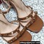 Valentino Heel 10cm Rockstud Leather Chunky-heel Sandals Brown