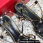 Valentino Heel 6cm Rockstud sandals with straps in calfskin leather Black