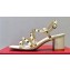 Valentino Heel 6cm Rockstud sandals with straps in calfskin leather White