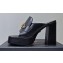 Versace Heel 11cm Medusa '95 Platform 4cm Mules Black 2023