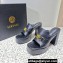 Versace Heel 11cm Medusa '95 Platform 4cm Mules Black 2023