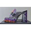 Versace Heel 11cm Medusa '95 Platform 4cm Mules Snake Print 2023