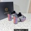Versace Heel 11cm Medusa '95 Platform 4cm Mules Snake Print 2023