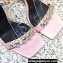 Versace Heel 10cm Crystal Satin Sandals Pink 2023