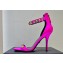 Versace Heel 10cm Crystal Satin Sandals Fuchsia 2023