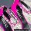 Versace Heel 10cm Crystal Satin Sandals Fuchsia 2023