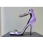 Versace Heel 10cm Crystal Satin Sandals Purple 2023