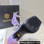 Versace Heel 10cm Crystal Satin Sandals Purple 2023