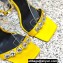 Versace Heel 10cm Crystal Satin Sandals Yellow 2023