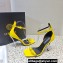 Versace Heel 10cm Pin-Point Sandals Yellow 2023
