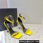 Versace Heel 10cm Pin-Point Sandals Yellow 2023