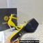 Versace Heel 10cm Pin-Point Sandals Yellow 2023