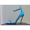 Versace Heel 10cm Pin-Point Sandals Blue 2023