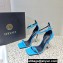 Versace Heel 10cm Pin-Point Sandals Blue 2023