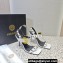 Versace Heel 10cm Studded Emily Slingback Sandals White 2023