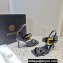 Versace Heel 10cm Studded Emily Slingback Sandals Black 2023