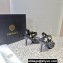 Versace Heel 10cm Studded Emily Slingback Sandals Black 2023