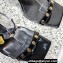 Versace Heel 10cm Studded Emily Slingback Sandals Black 2023