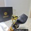 Versace Heel 10cm Studded Emily Slingback Sandals Print Black/Yellow 2023