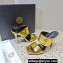 Versace High Heel 10cm Mules Metallic Gold 2023