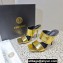 Versace High Heel 10cm Mules Metallic Gold 2023