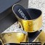 Versace High Heel 10cm Mules Metallic Gold 2023