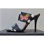 Versace High Heel 10cm Mules Butterflies Canvas 2023