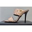 Versace High Heel 10cm Mules Allover Logo pattern Pink 2023