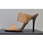 Versace High Heel 10cm Mules Allover Logo pattern Brown 2023