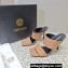 Versace High Heel 10cm Mules Allover Logo pattern Brown 2023