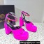 Versace Heel 11cm Aevitas Single Platform 4cm Sandals Satin Fuchsia 2023