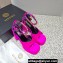 Versace Heel 11cm Aevitas Single Platform 4cm Sandals Satin Fuchsia 2023